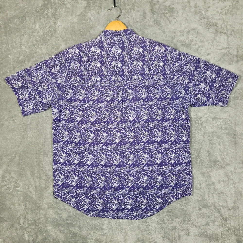 Vintage Levis San Francisco Shirt Mens Large AOP Floral Button Down Short Sleeve